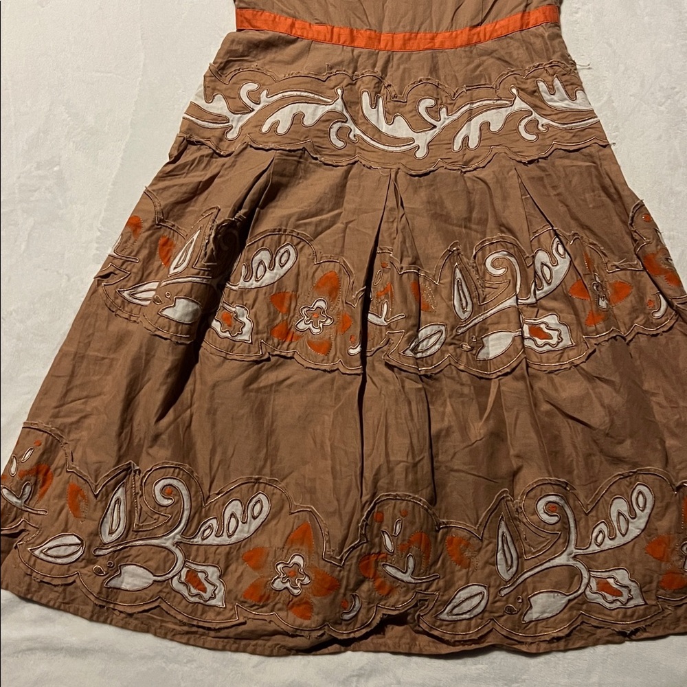 Anna Molinari vintage appliqué summer dress Coachella stagecoach - Picture 4 of 8